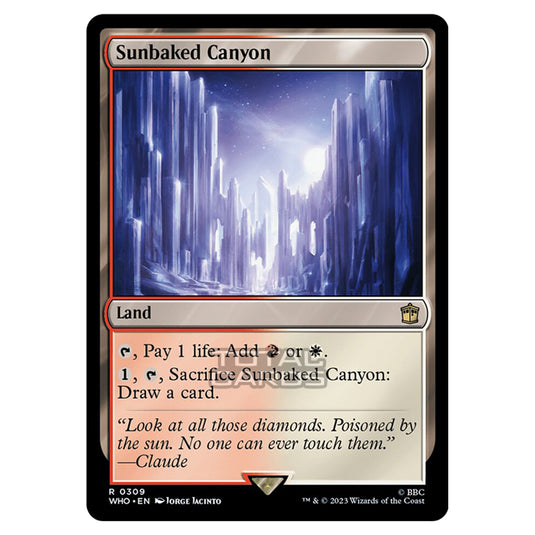 Magic The Gathering - Universes Beyond - Doctor Who - Sunbaked Canyon - 0309