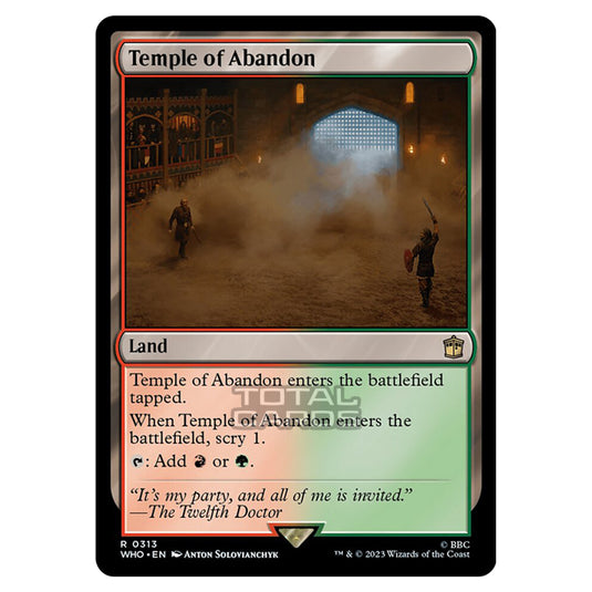 Magic The Gathering - Universes Beyond - Doctor Who - Temple of Abandon - 0313