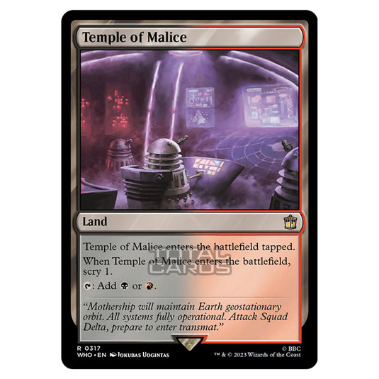 Magic The Gathering - Universes Beyond - Doctor Who - Temple of Malice - 0317