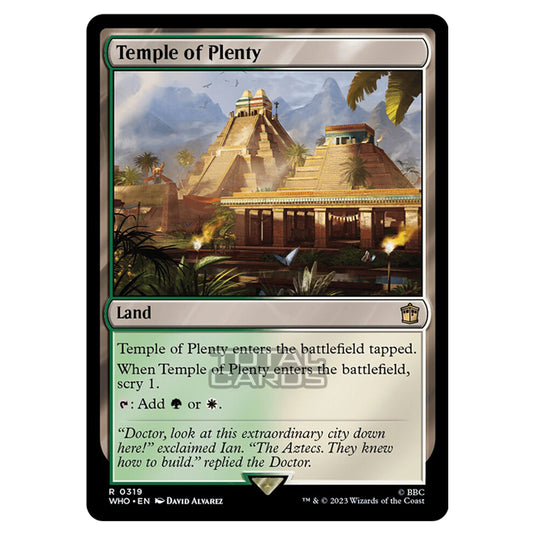 Magic The Gathering - Universes Beyond - Doctor Who - Temple of Plenty - 0319