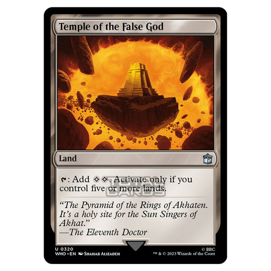 Magic The Gathering - Universes Beyond - Doctor Who - Temple of the False God - 0320