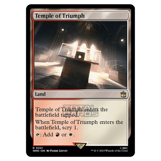 Magic The Gathering - Universes Beyond - Doctor Who - Temple of Triumph - 0321