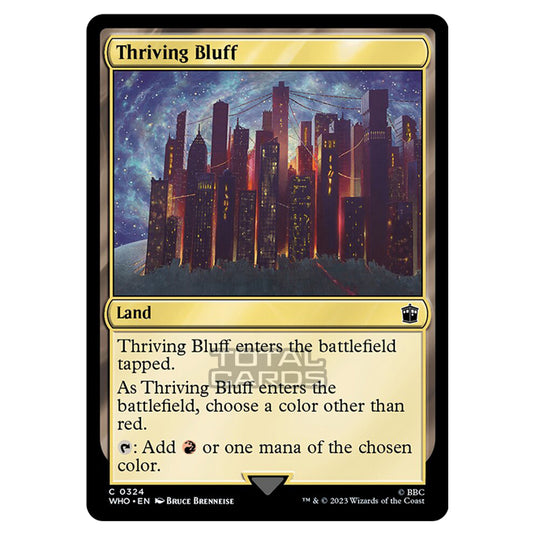 Magic The Gathering - Universes Beyond - Doctor Who - Thriving Bluff - 0324