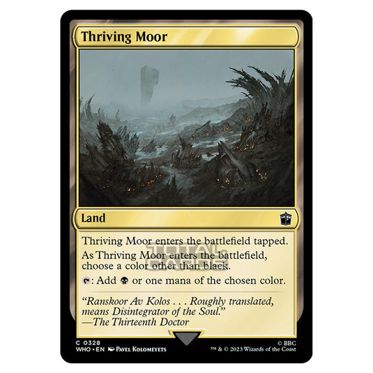 Magic The Gathering - Universes Beyond - Doctor Who - Thriving Moor - 0328