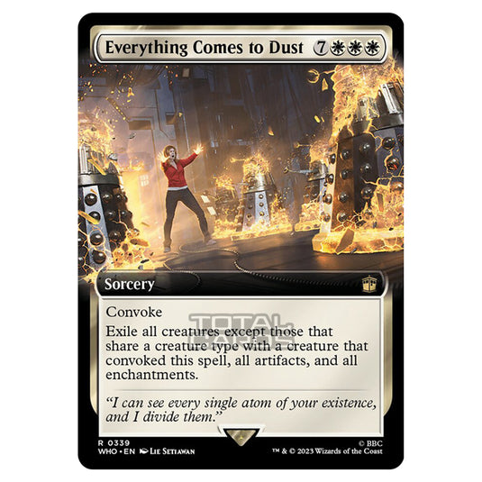 Magic The Gathering - Universes Beyond - Doctor Who - Everything Comes to Dust (Extended Art) - 0339