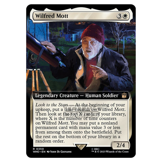 Magic The Gathering - Universes Beyond - Doctor Who - Wilfred Mott (Extended Art) - 0350