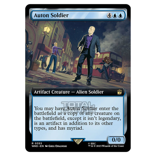 Magic The Gathering - Universes Beyond - Doctor Who - Auton Soldier (Extended Art) - 0353