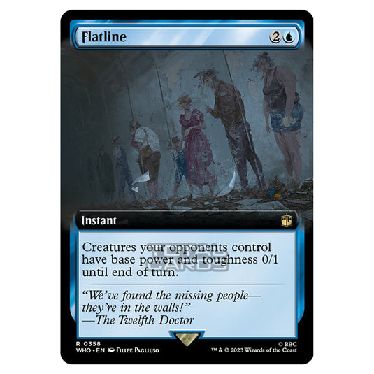 Magic The Gathering - Universes Beyond - Doctor Who - Flatline (Extended Art) - 0358