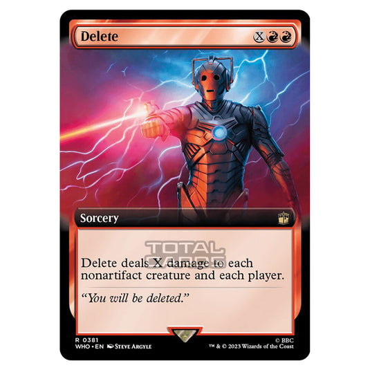 Magic The Gathering - Universes Beyond - Doctor Who - Delete (Extended Art) - 0381