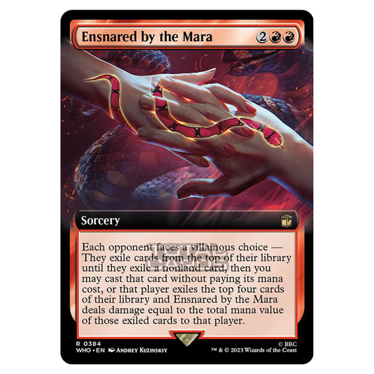 Magic The Gathering - Universes Beyond - Doctor Who - Ensnared by the Mara (Extended Art) - 0384