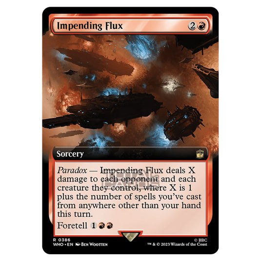 Magic The Gathering - Universes Beyond - Doctor Who - Impending Flux (Extended Art) - 0386