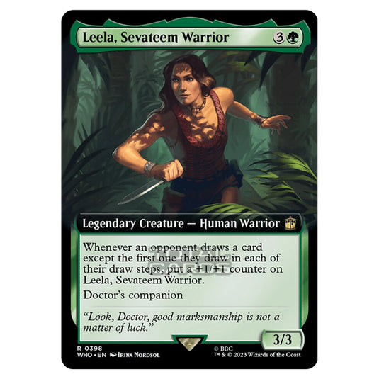 Magic The Gathering - Universes Beyond - Doctor Who - Leela, Sevateem Warrior (Extended Art) - 0398