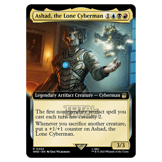 Magic The Gathering - Universes Beyond - Doctor Who - Ashad, the Lone Cyberman (Extended Art) - 0402