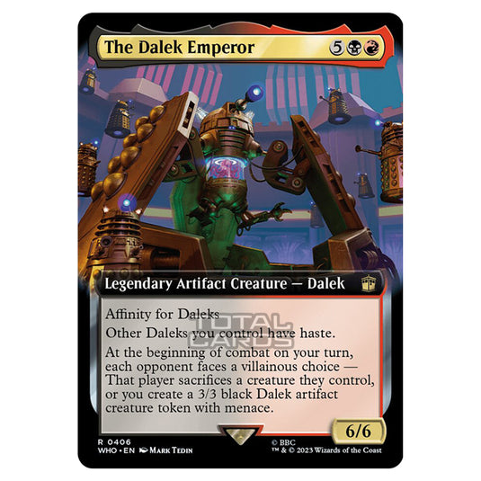 Magic The Gathering - Universes Beyond - Doctor Who - The Dalek Emperor (Extended Art) - 0406