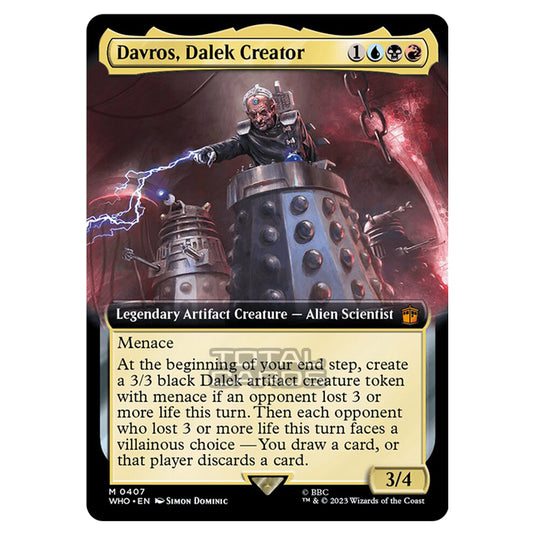 Magic The Gathering - Universes Beyond - Doctor Who - Davros, Dalek Creator (Extended Art) - 0407