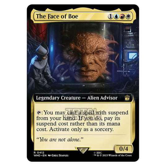 Magic The Gathering - Universes Beyond - Doctor Who - The Face of Boe (Extended Art) - 0412