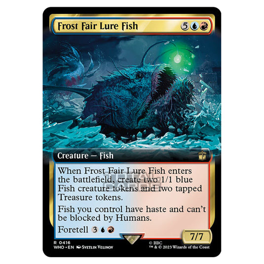 Magic The Gathering - Universes Beyond - Doctor Who - Frost Fair Lure Fish (Extended Art) - 0416