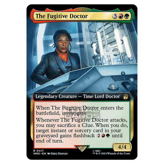 Magic The Gathering - Universes Beyond - Doctor Who - The Fugitive Doctor (Extended Art) - 0417