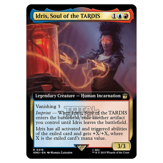 Magic The Gathering - Universes Beyond - Doctor Who - Idris, Soul of the TARDIS (Extended Art) - 0419