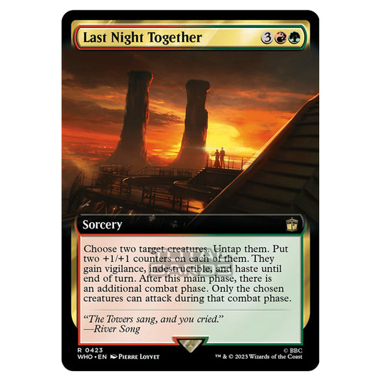 Magic The Gathering - Universes Beyond - Doctor Who - Last Night Together (Extended Art) - 0423