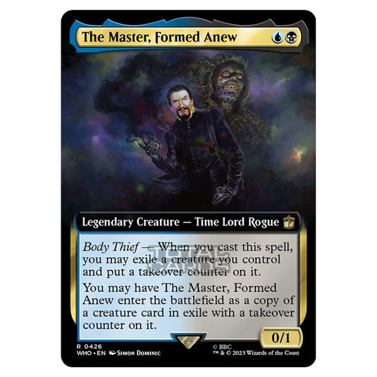 Magic The Gathering - Universes Beyond - Doctor Who - The Master, Formed Anew (Extended Art) - 0426