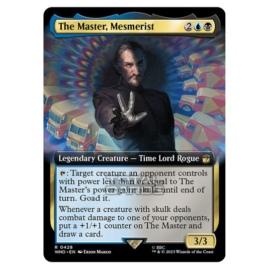 Magic The Gathering - Universes Beyond - Doctor Who - The Master, Mesmerist (Extended Art) - 0428