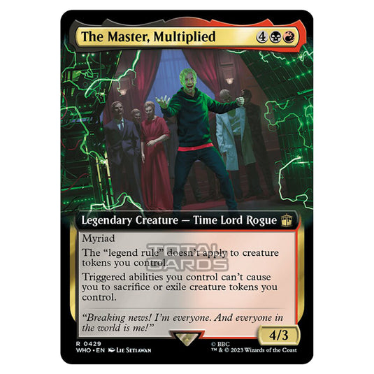 Magic The Gathering - Universes Beyond - Doctor Who - The Master, Multiplied (Extended Art) - 0429