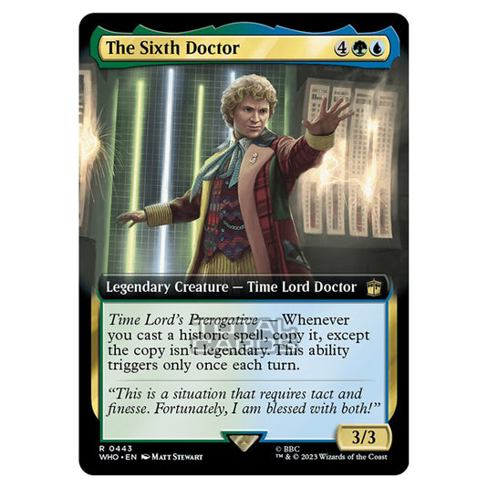 Magic The Gathering - Universes Beyond - Doctor Who - The Sixth Doctor (Extended Art) - 0443