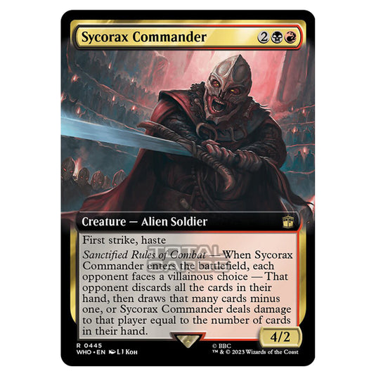 Magic The Gathering - Universes Beyond - Doctor Who - Sycorax Commander (Extended Art) - 0445