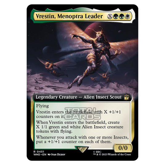 Magic The Gathering - Universes Beyond - Doctor Who - Vrestin, Menoptra Leader (Extended Art) - 0451