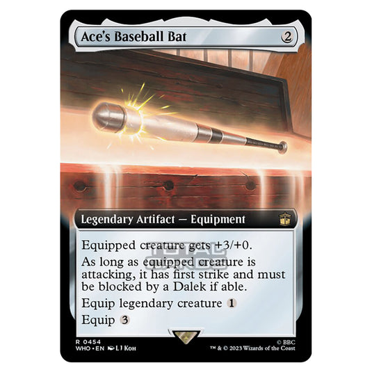 Magic The Gathering - Universes Beyond - Doctor Who - Ace's Baseball Bat (Extended Art) - 0454