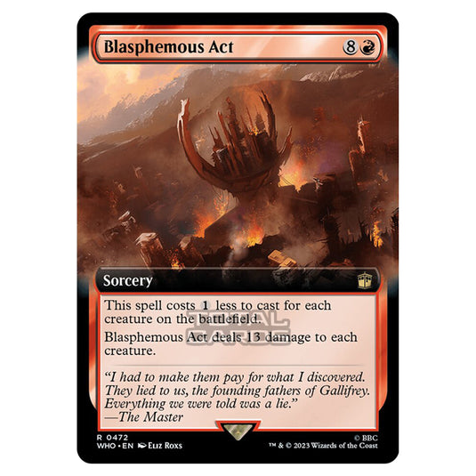 Magic The Gathering - Universes Beyond - Doctor Who - Blasphemous Act (Extended Art) - 0472