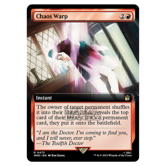 Magic The Gathering - Universes Beyond - Doctor Who - Chaos Warp (Extended Art) - 0473