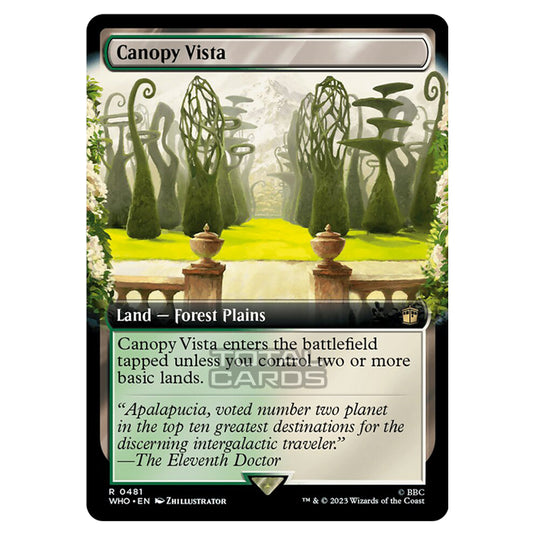 Magic The Gathering - Universes Beyond - Doctor Who - Canopy Vista (Extended Art) - 0481