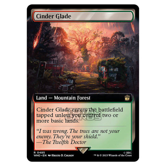 Magic The Gathering - Universes Beyond - Doctor Who - Cinder Glade (Extended Art) - 0485