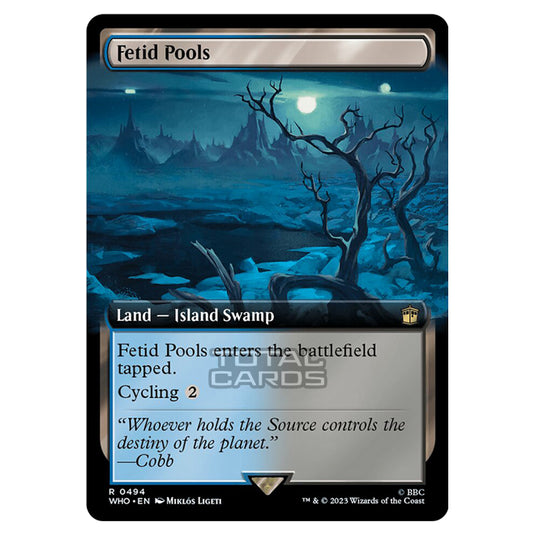 Magic The Gathering - Universes Beyond - Doctor Who - Fetid Pools (Extended Art) - 0494