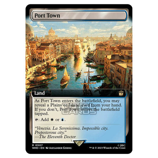 Magic The Gathering - Universes Beyond - Doctor Who - Port Town (Extended Art) - 0507