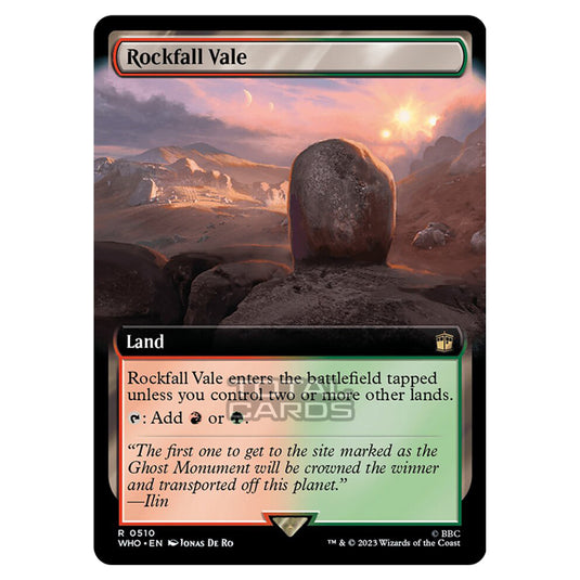 Magic The Gathering - Universes Beyond - Doctor Who - Rockfall Vale (Extended Art) - 0510