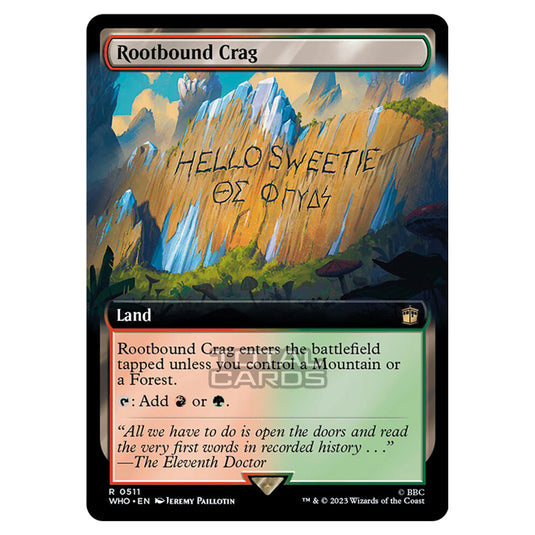 Magic The Gathering - Universes Beyond - Doctor Who - Rootbound Crag (Extended Art) - 0511