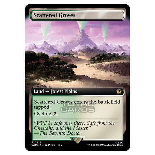 Magic The Gathering - Universes Beyond - Doctor Who - Scattered Groves (Extended Art) - 0512