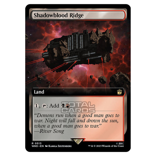 Magic The Gathering - Universes Beyond - Doctor Who - Shadowblood Ridge (Extended Art) - 0513