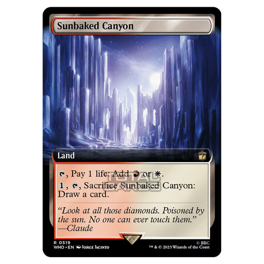 Magic The Gathering - Universes Beyond - Doctor Who - Sunbaked Canyon (Extended Art) - 0519