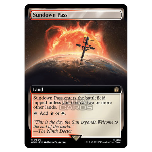 Magic The Gathering - Universes Beyond - Doctor Who - Sundown Pass (Extended Art) - 0520