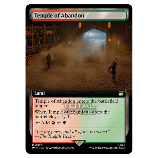 Magic The Gathering - Universes Beyond - Doctor Who - Temple of Abandon (Extended Art) - 0523