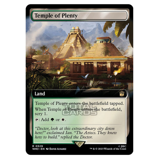 Magic The Gathering - Universes Beyond - Doctor Who - Temple of Plenty (Extended Art) - 0529