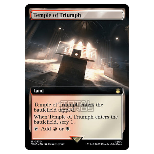 Magic The Gathering - Universes Beyond - Doctor Who - Temple of Triumph (Extended Art) - 0530