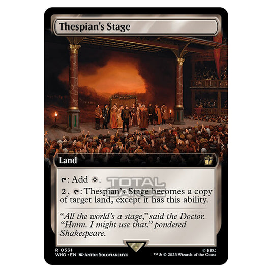 Magic The Gathering - Universes Beyond - Doctor Who - Thespian's Stage (Extended Art) - 0531