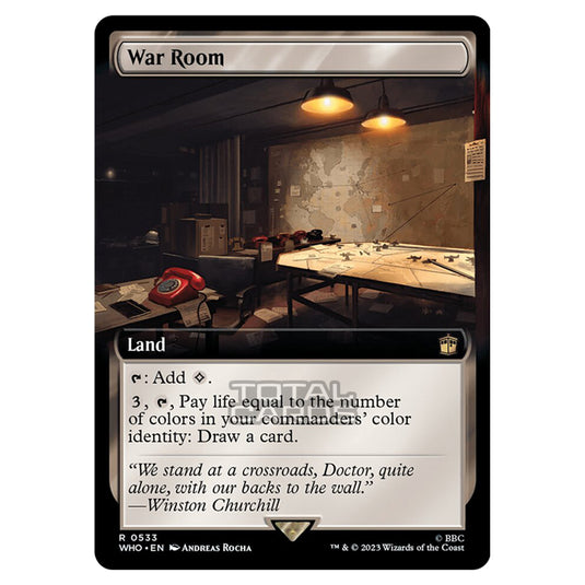 Magic The Gathering - Universes Beyond - Doctor Who - War Room (Extended Art) - 0533