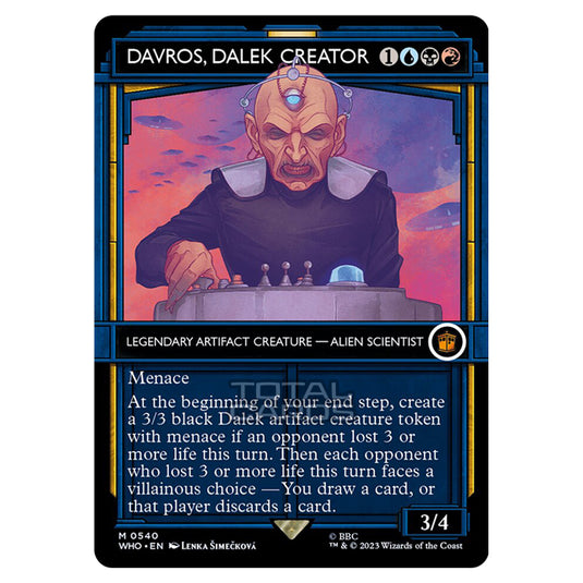 Magic The Gathering - Universes Beyond - Doctor Who - Davros, Dalek Cr Magic The Gathering - Universes Beyond - Doctor Who - Davros, Dalek Cr