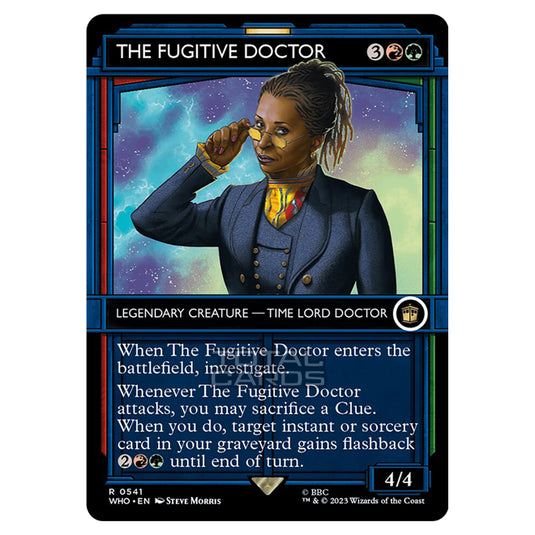 Magic The Gathering - Universes Beyond - Doctor Who - The Fugitive Doctor (TARDIS Showcase) - 0541